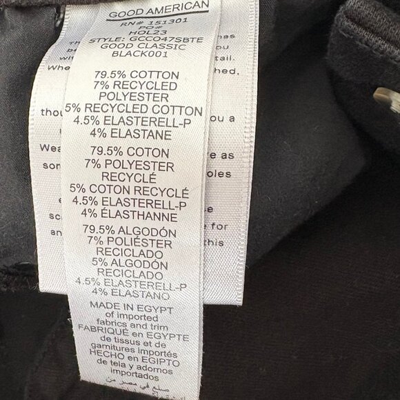 Good American Good Classic Black Jeans Crossover Waist.for nice fit Size 14/ 32 - Picture 3 of 10